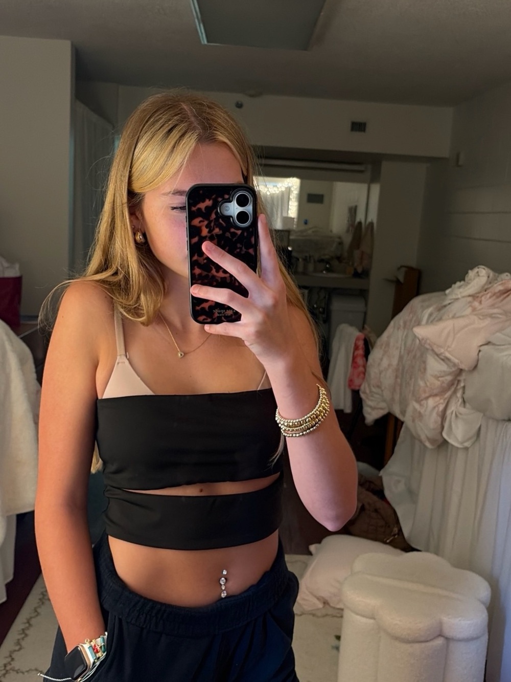 Edikted Black Cutout Tube Top